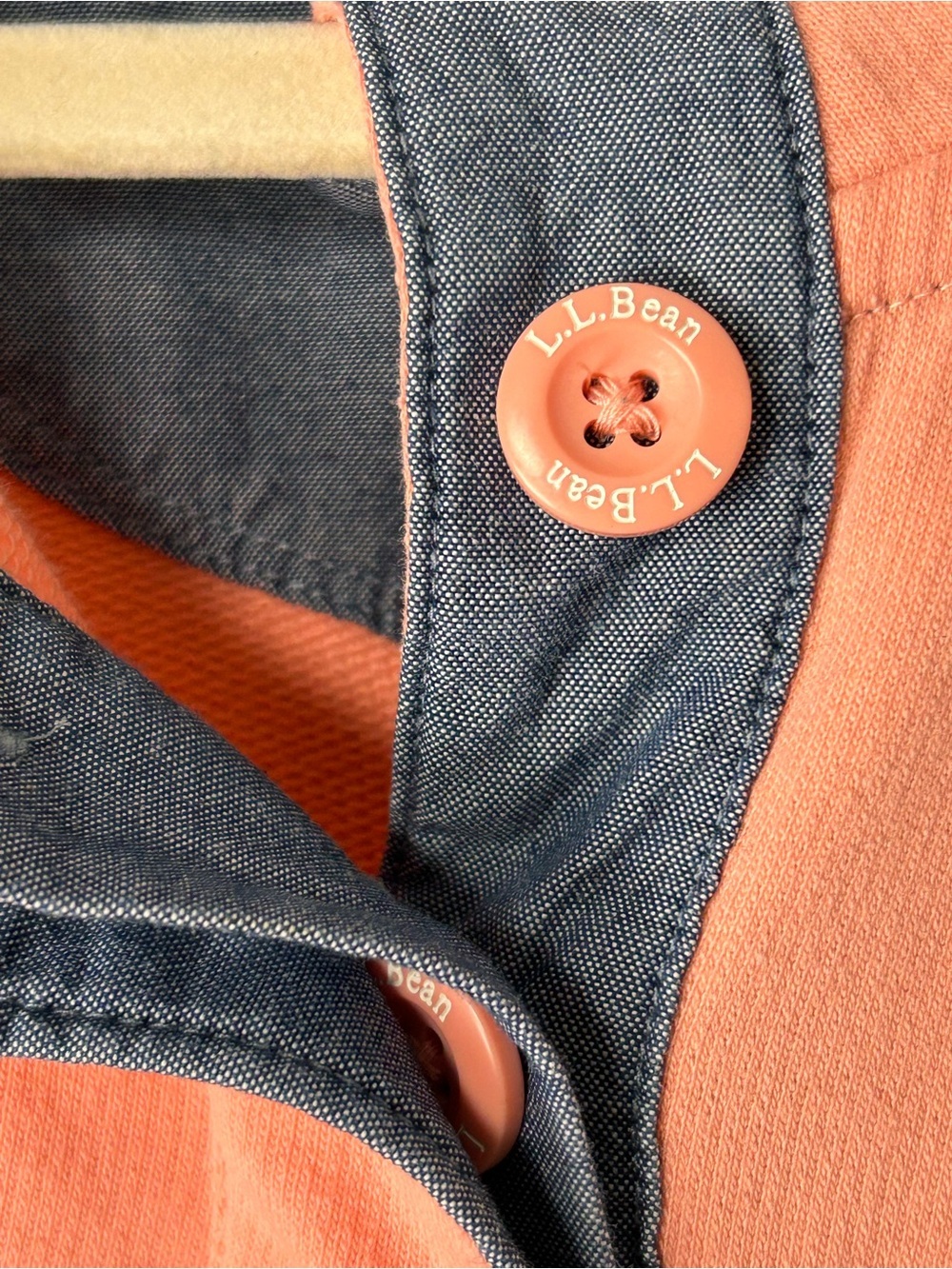 Poshmark Title:
L.L.Bean Striped Quarter Button Pullover XL Prep Sweatshirt Top - Picture 3 of 7